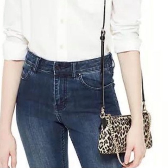 RARE nwt Kate Spade || Grove Street Leopard Jane Crossbody flawless - Picture 5 of 12